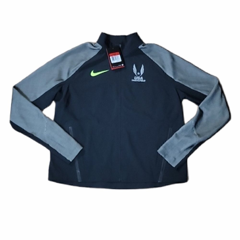 NIKE USA TRACK & FIELD BLACK AND GRAY JACKET - NWT